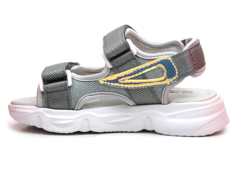 Dětské sandály s koženou podšívkou - Weestep R207750842, šedá