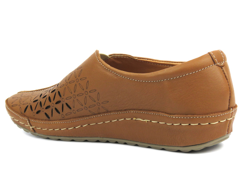 Pohodlná dámská polobotka - Kampa 123/7, hnědá