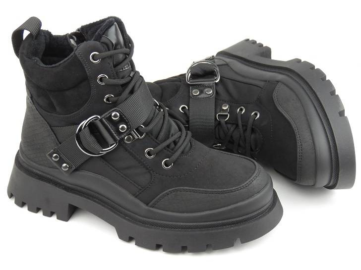 Černé kozačky, dámské kozačky - EVENTO 22BT35-5072