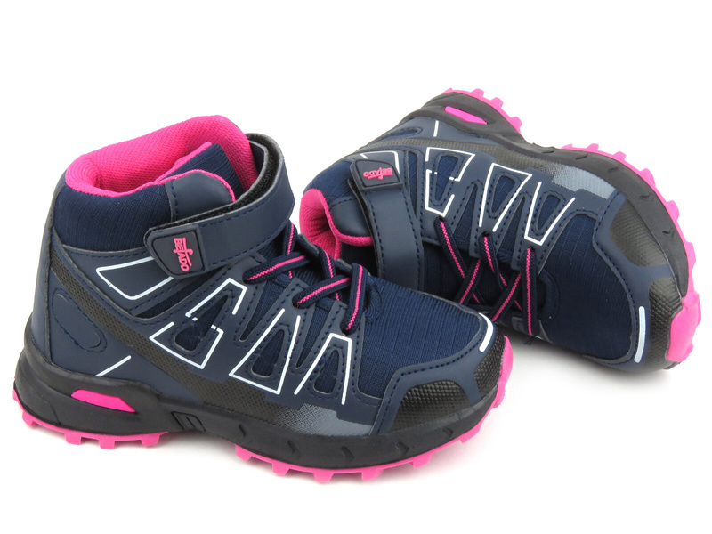 Dětské sněhule na suchý zip - Befado 518X001, tmavě modrá