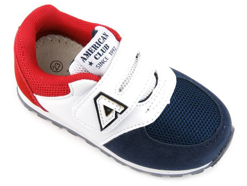 Dětské tenisky na suchý zip - American Club BS 02/21