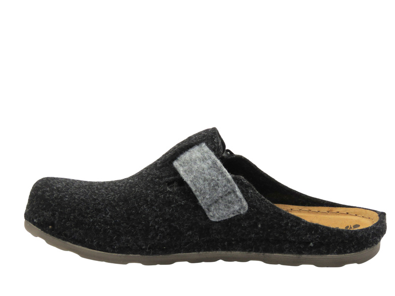 Teplé pánské pantofle s koženou stélkou – INBLU 155M015, šedé