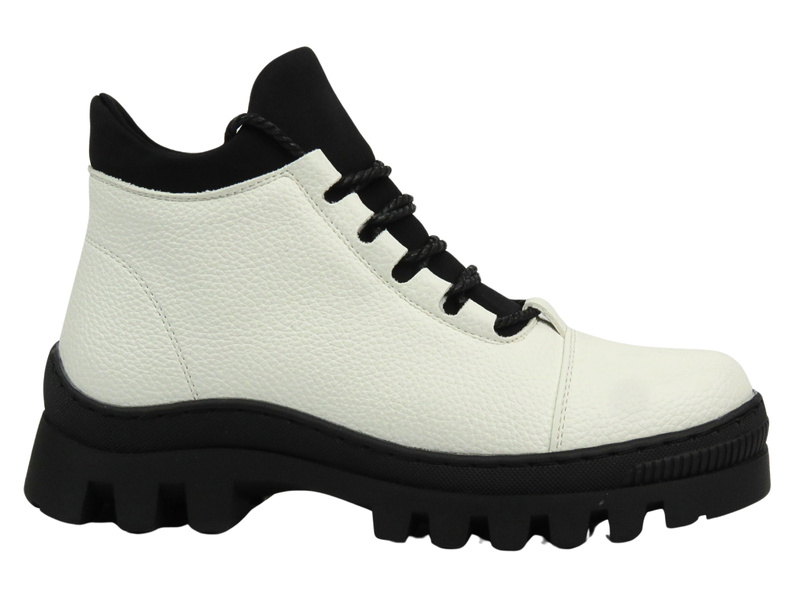 Béžové kozačky, dámské dělnické - Potocki 23-12167, béžové