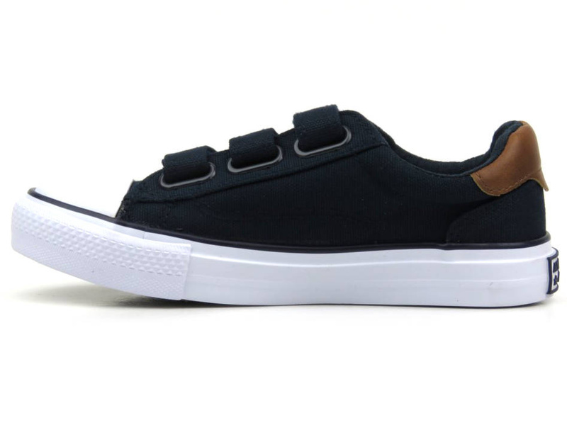 Dětské a mládežnické tenisky na suchý zip - AMERICAN CLUB LH 81/23 LH 80/23, tmavě modrá