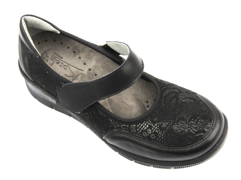 Pohodlné, měkké dámské boty se strečem - AXEL 1437, černá