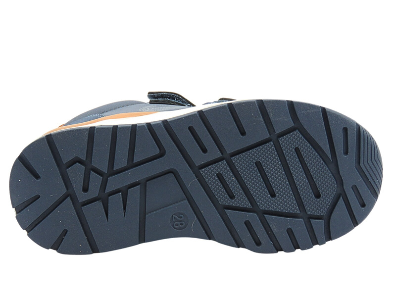 Dětská sportovní obuv na suchý zip tmavě modrá American Club XD 131