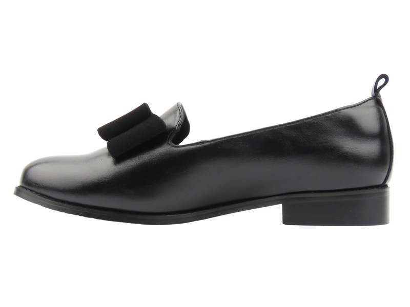 Elegantní kožené dámské polobotky Cambell 26-19510, černé