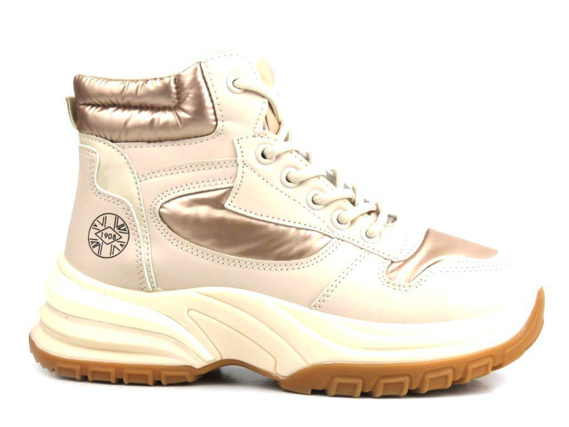 Dámské sněhule na platformě - LEE COOPER LCJ-23-44-1972L, béžové