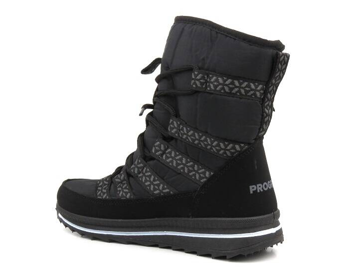 Dámské sněhule na šněrování - Progress 20-02, černé