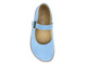 Dámské barefoot minimalistické kožené polobotky Nika Komfort 1445, světle modré
