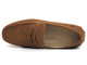 Pánské semišové kožené mokasíny - GOE JJ1N4043, hnědé