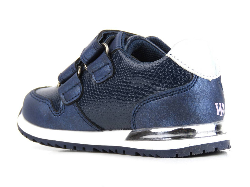 Dětská sportovní obuv s koženou stélkou - Wojtyłko 22009, tmavě modrá