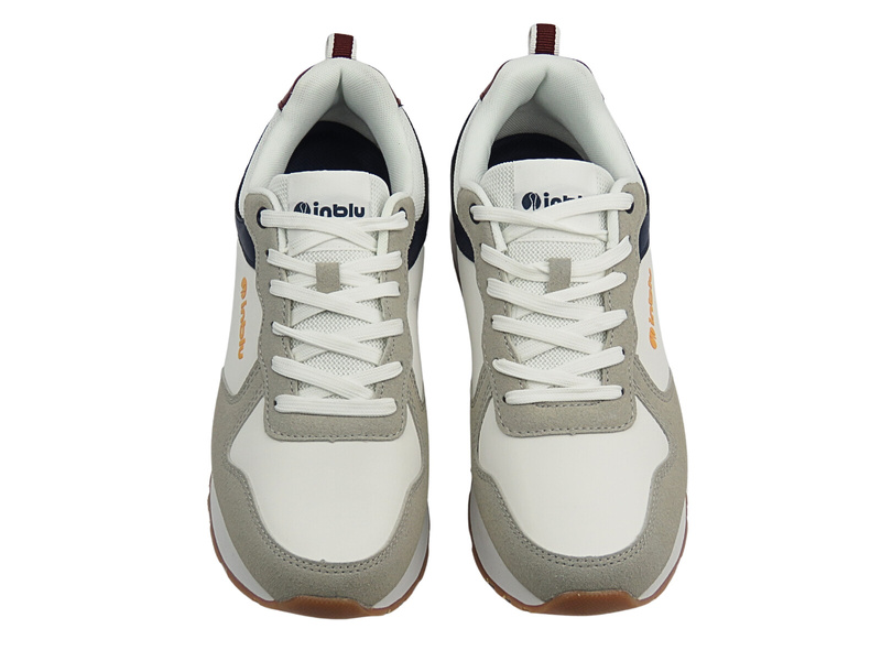 Bílé pánské sportovní šněrovací boty Inblu IU-24