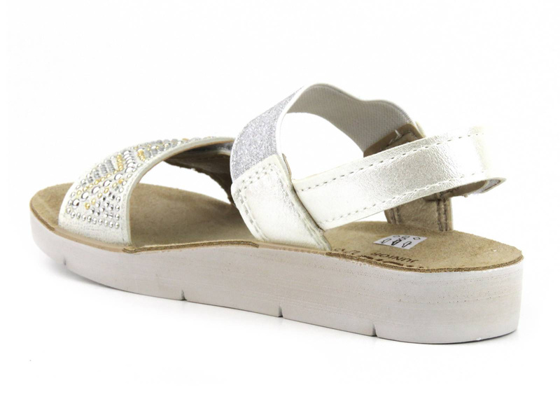 Dětské sandály s koženou stélkou - Inblu CJ-20, bílé