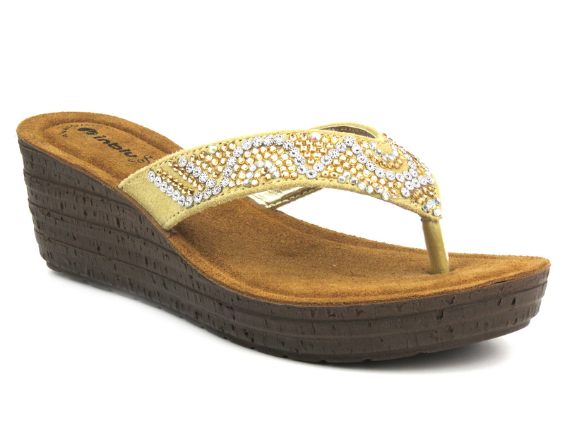 Pohodlné pánské žabky - INBLU GM-21, pískové