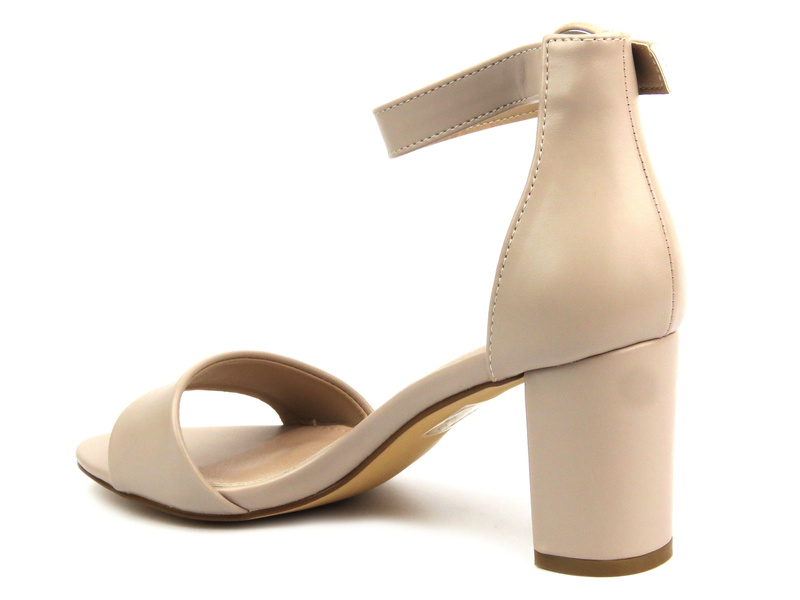 Elegantní dámské sandály na vysokém podpatku - Evento 23SD35-5578, béžová