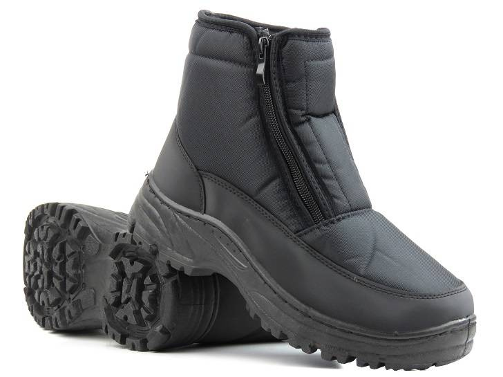 Teplé pánské sněhule se dvěma zipy - NOVINKA 22MN26-5011, černé