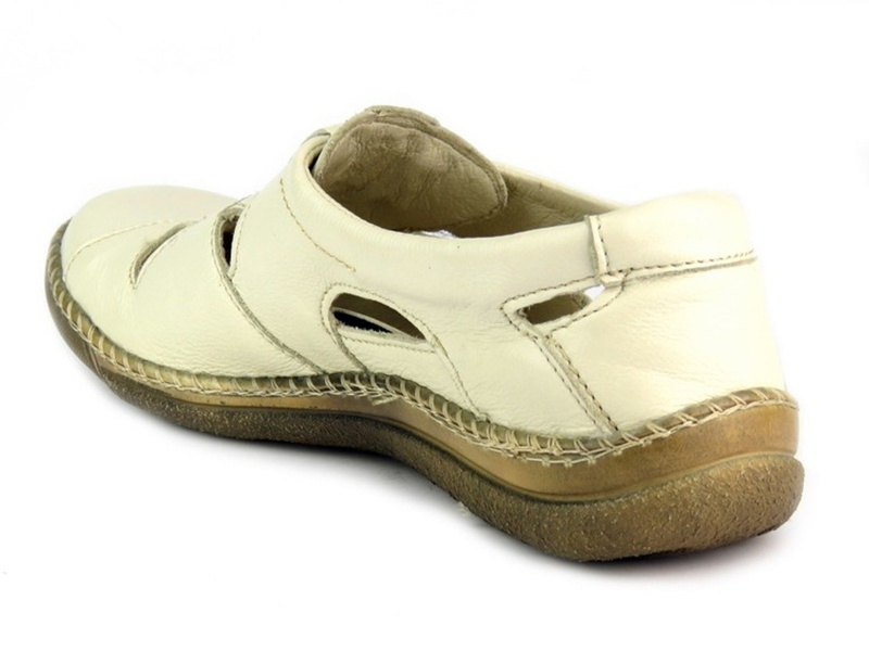 Kožená dámská obuv HELIOS 791, ecru