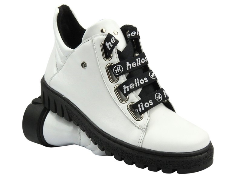 Dámské kotníkové boty polské značky HELIOS Komfort 513, bílé