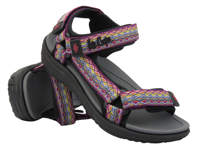 Dámské sportovní sandály - Lee Cooper 25-34-3565L, fialovo-šedé