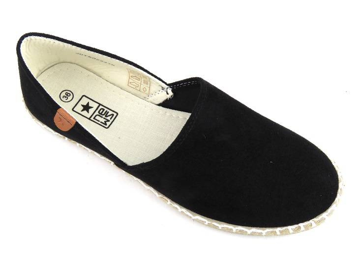 Dámské espadrilky s vykrojeným svrškem - NEWS 20TX02-2416, černé