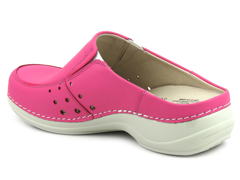 Pohodlné, zdravotní dámské pantofle - Nursing Care WG4A09, růžové