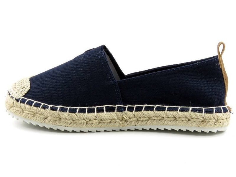 Dámské espadrilky s copánkovou podrážkou - BIG STAR HH274500, tmavě modrá