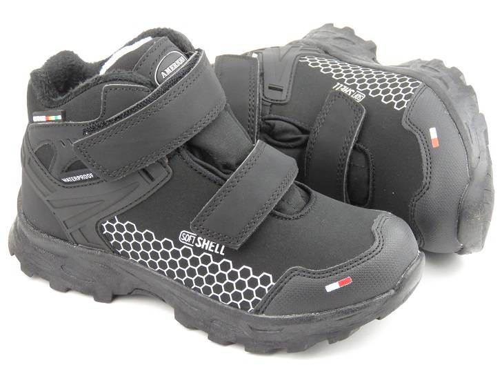 Dětské sněhule a boty s membránou - AMERICAN CLUB HL 26/22, černé