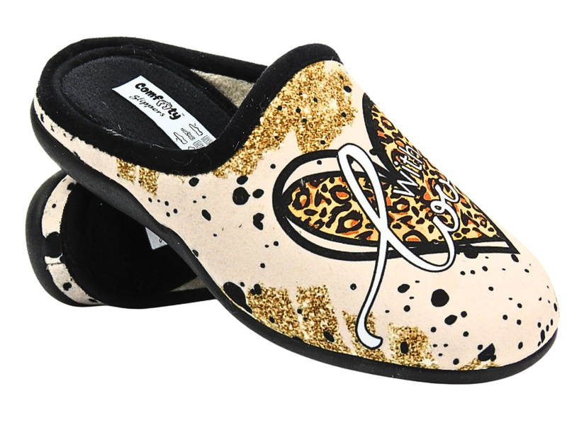 Dámské, dívčí pantofle - Comfooty D17 SER.23V-219, béžová