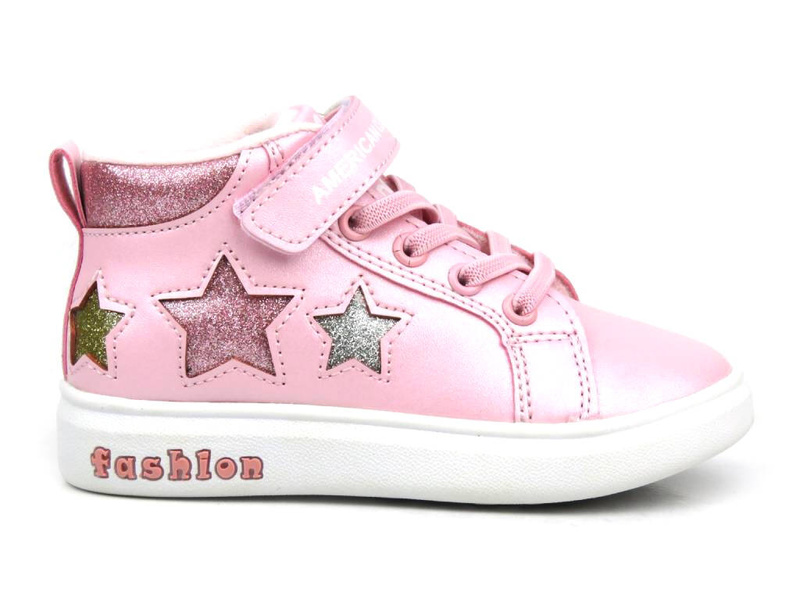 Zateplené dětské kozačky - AMERICAN CLUB BD 26/22, růžové