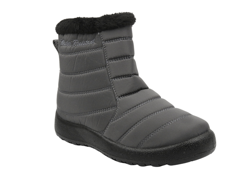 Dámské sněhule zateplené kožešinou - NEWS 9SN26-1467, šedé