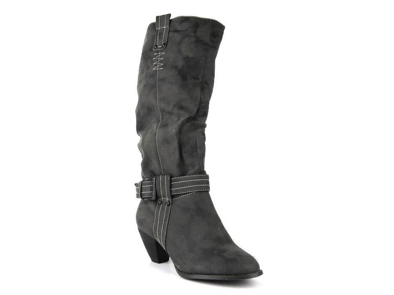 Dámské kozačky, kovbojské kozačky na vysokém podpatku - JEZIERSKI X077-609-14