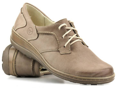 Kožená dámská obuv od polského výrobce HELIOS Komfort 715-2, béžová