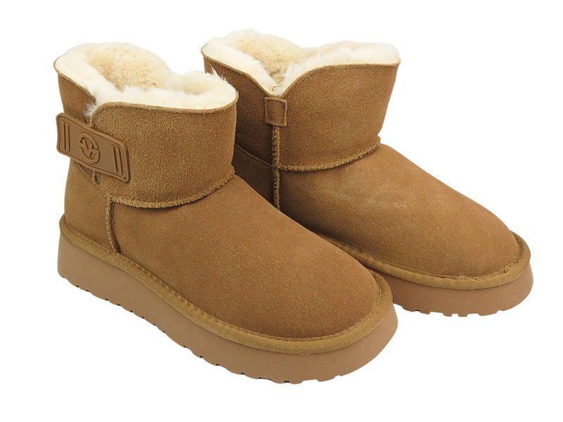 Dámské nazouváky do sněhu - BIG STAR MM274160, béžové