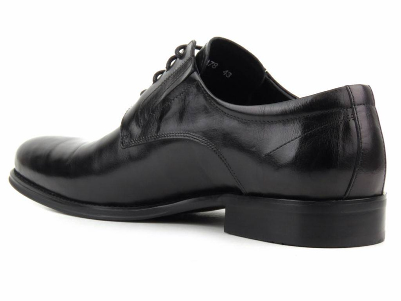 Elegantní pánské kožené boty - JOHN DOUBARE QA526-C6-A78, černé