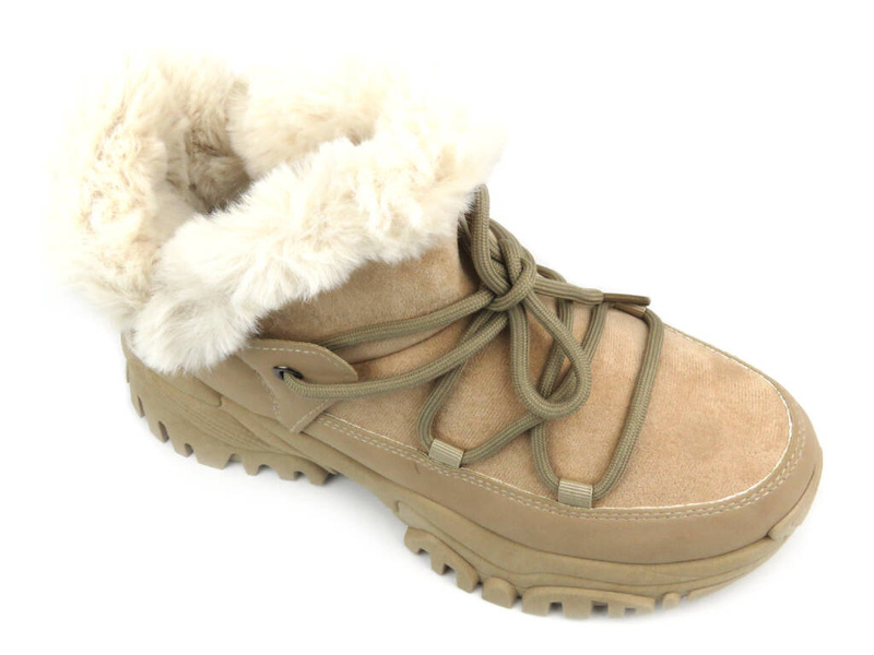 Dámské boty, sněhule - NOVINKY 23BT26-6534, béžové