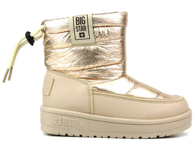 Dětské sněhule s manžetou - BIG STAR KK374221, béžové