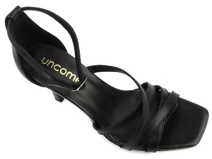 Dámské sandály na podpatku - UNCOME 38400, černé