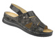 Dámské černé kožené sandály HELIOS Comfort 165