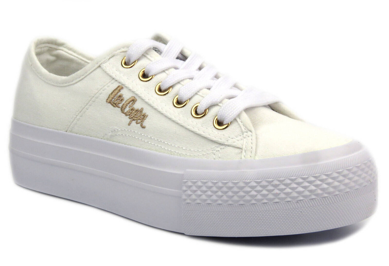 Dámské tenisky na platformě – Lee Cooper LCW-24-31-2725, bílé