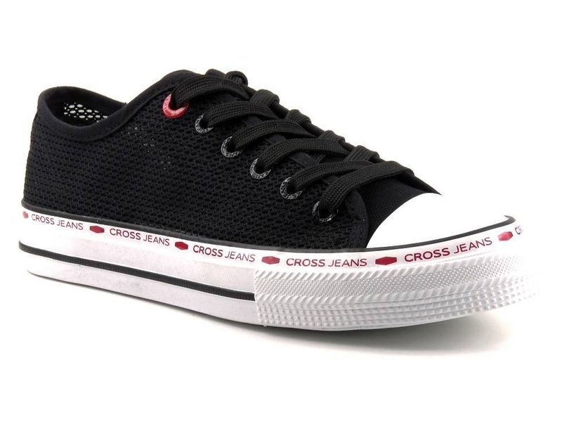 Dámské síťované tenisky na jaro a léto - Cross Jeans FF2R4015C, černé