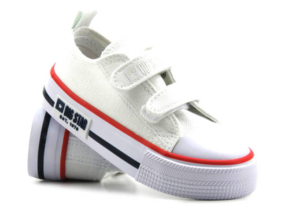 Dětské tenisky na suchý zip - BIG STAR KK374085, bílé