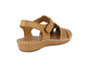 Dámské hnědé kožené sandály Nika Comfort 0613-051