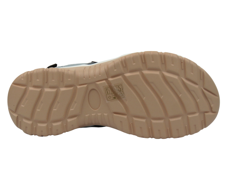 Dámské kožené sandály na suchý zip - Nika comfort H-665, modrá