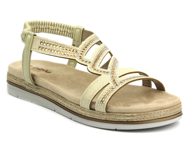 Pohodlné dámské sandály - INBLU SA-47, zlaté