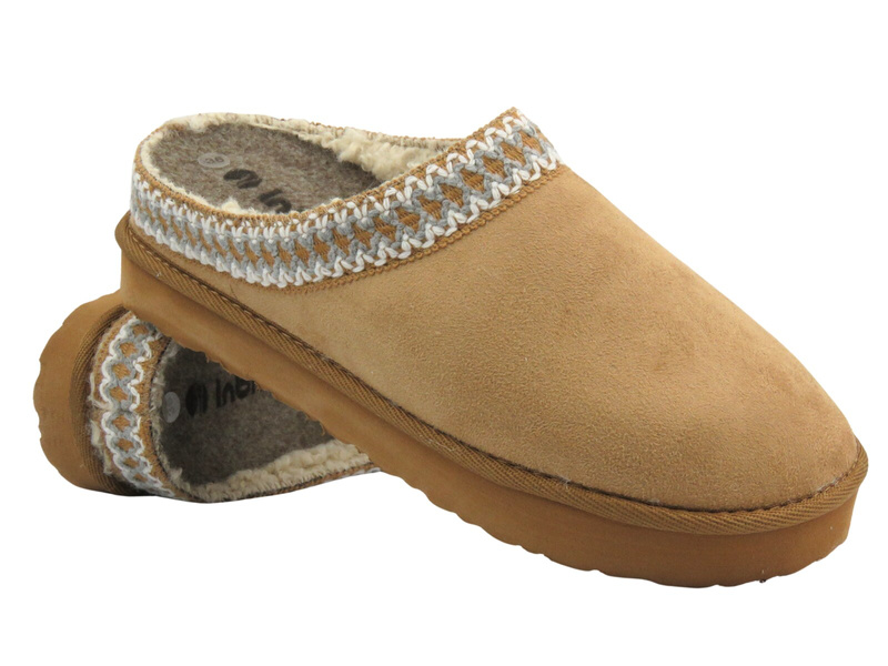 Dámské pantofle INBLU FX-21, hnědé