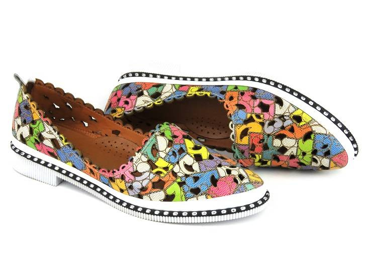 Vzdušné dámské boty pro teplé dny - Manitu 840053-00, barevné