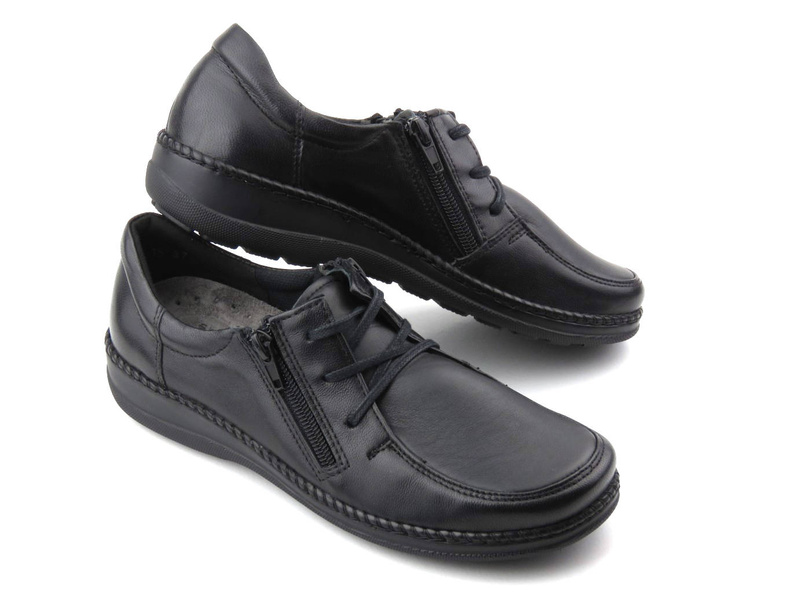 Pohodlná dámská obuv se strečem - AXEL 1775, černá