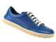 Barefoot kožené minimalistické dámské polobotky Nika Komfort 26014, modré