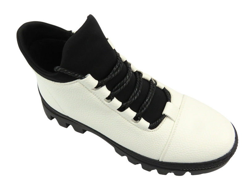 Béžové kozačky, dámské dělnické - Potocki 23-12167, béžové